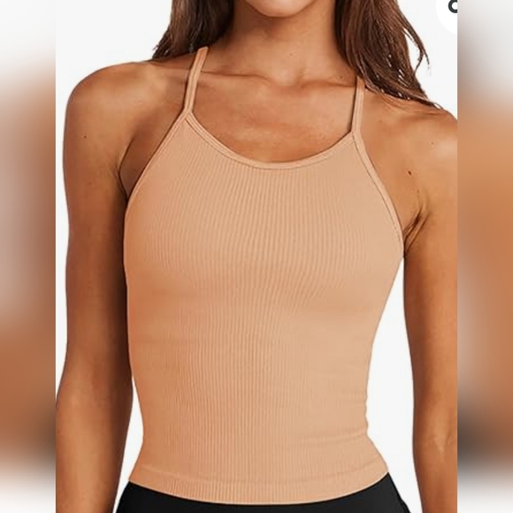 3 LASLULU Womens Sports Bra Top Bundle Size Large Gray Orange Pink - Picture 13 of 13